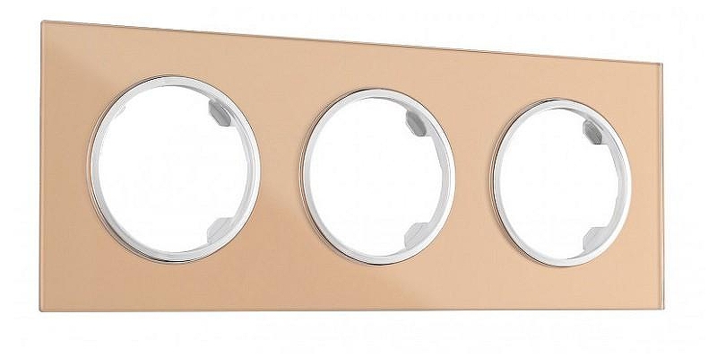 Рамка на 3 поста Arte Milano am-502.01 502.01-3.shampan цвет шампань