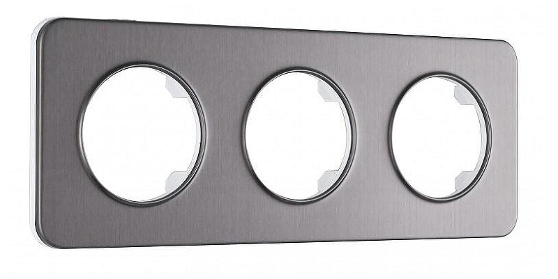 Рамка на 3 поста Arte Milano am-502.07 502.07-3.grey цвет серый