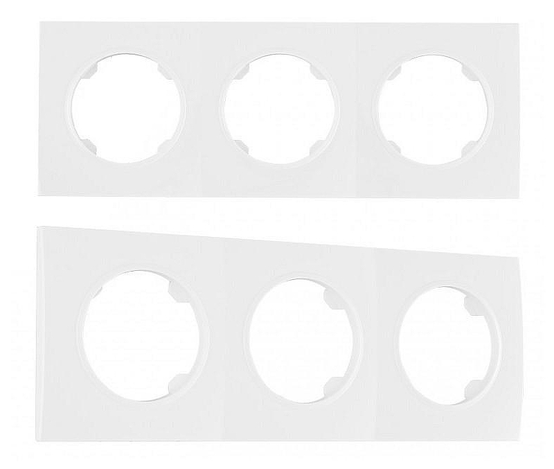 Рамка на 3 поста Arte Milano am-502.04 502.04-3.white цвет белый