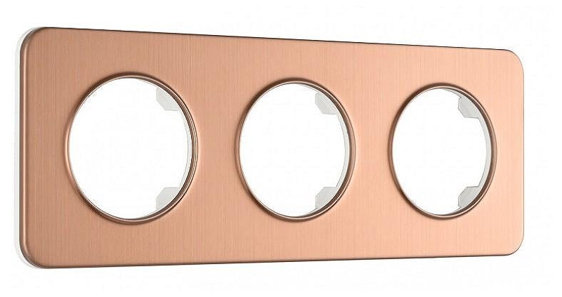 Рамка на 3 поста Arte Milano am-502.07 502.07-3.pink цвет розовый